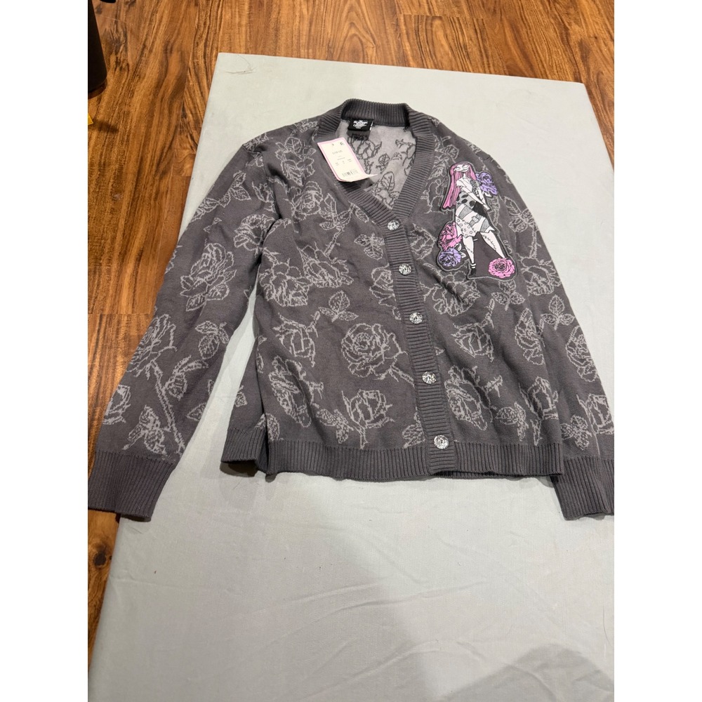 Gothcore Girls Disney Sally Rose Cardigan L(10/12) Grey